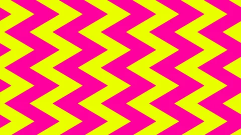 Colored Zigzag Arrows Lines Moving Slowly To The Right Abstract Background Stock Footage 120760032