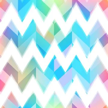 Colored zigzag seamless pattern Stock Illustration