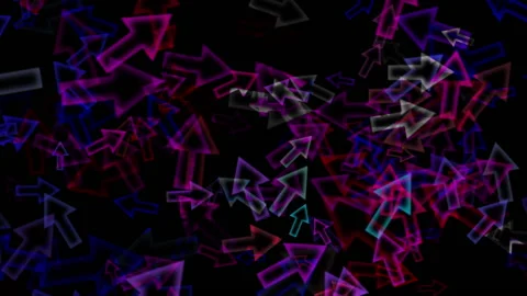 ColoredArrowsFlyThru Video stock 171593578