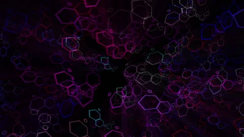 ColoredPolyFlyThru Video stock 171592365