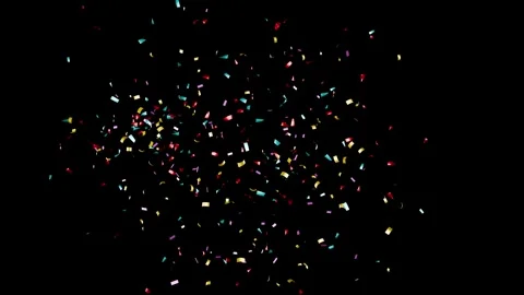 Colorful 3D Confetti Blast Explosion Background. 库存影片 336303476