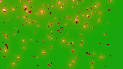 Colorful 3D Confetti Rain Falling Background. Vídeos de archivo 320327466