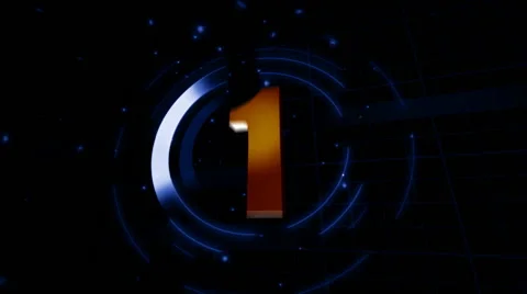 Colorful 3d countdown animation Stock Footage 66271957