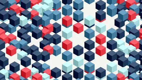 Colorful 3D Cubes Pattern Background Design. イラスト素材