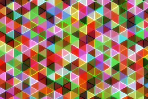 Colorful 3d cubes pattern with bright shades and shadows Stock Illustration