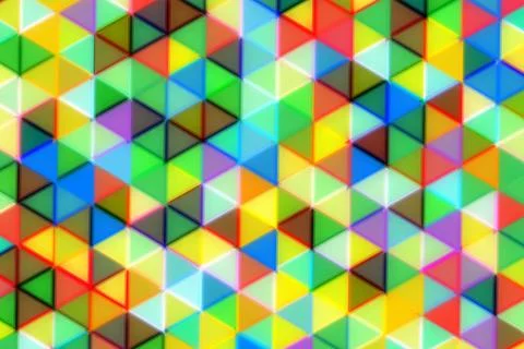 Colorful 3d cubes pattern with bright vibrant shades Stock Photos