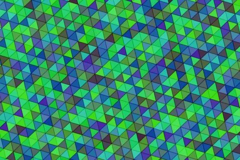 Colorful 3d cubes pattern with green blue shades Ilustração Stock