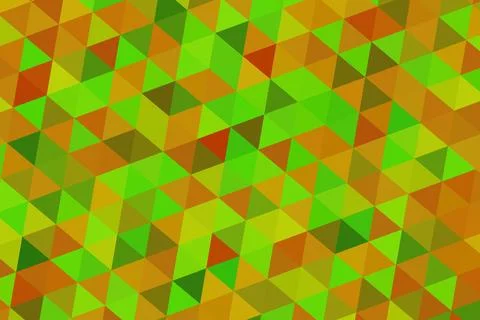 Colorful 3d cubes pattern with green orange and yellow shades Stock Illustration