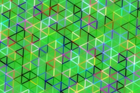 Colorful 3d cubes pattern with vibrant green background 스톡 일러스트