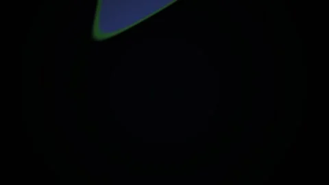 Colorful 3d Disc Flying Across Dark Void Space Animation Loop Stock Footage 344719485