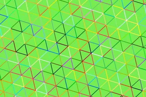 Colorful 3d geometric cubes pattern on green background Foto stock