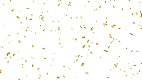 Colorful 3D gold Confetti Falling Down Slowly. Stockbeeldmateriaal 337017029