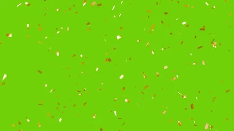 Colorful 3D gold Confetti Falling Down Slowly. Video stock 337017039