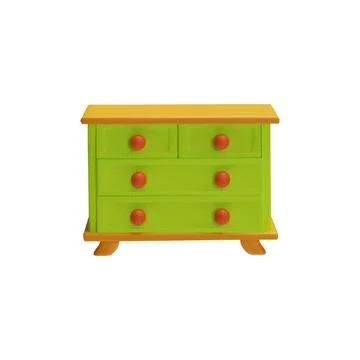 Colorful 3D icon wardrobe vector illustration Stock Illustration