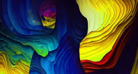 Colorful 3d layers texture background for banner concept Stock Illustration