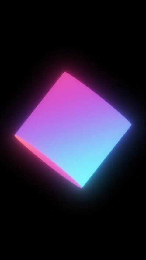 COLORFUL 3D MORPHING SHAPES, CUBE TO SHPERE Video stock 301798940