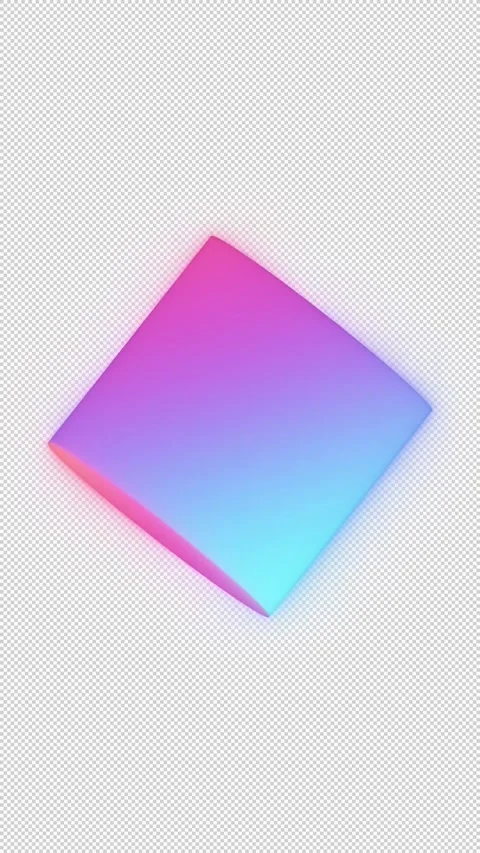 COLORFUL 3D MORPHING SHAPES, CUBE TO SHPERE Video stock 301798942