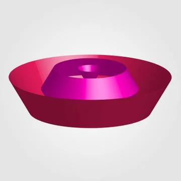 Colorful 3d objects for use as logo or design element  Stock Illustration