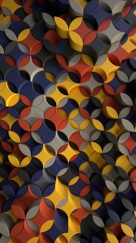 Colorful 3D Pattern Waves Stock Footage 300086919