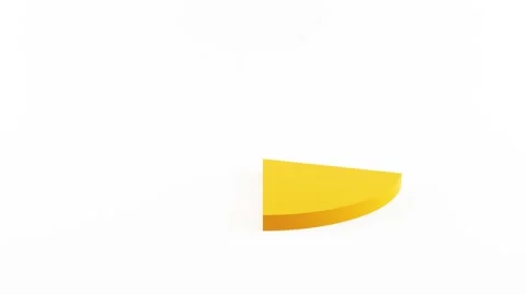 Colorful 3D pie chart Stock-Footage 136332777