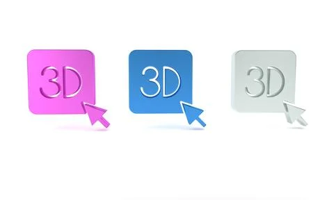 Colorful 3D printer icon isolated on white background. 3d printing. Minimal.. イラスト素材