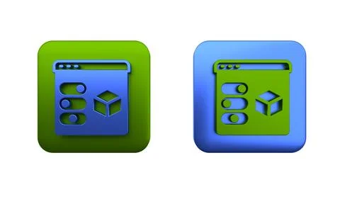 Colorful 3D printer icon isolated on white background. 3d printing. Square .. イラスト素材