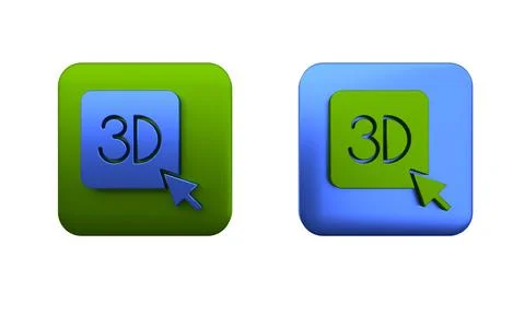 Colorful 3D printer icon isolated on white background. 3d printing. Square .. Stock Illustration