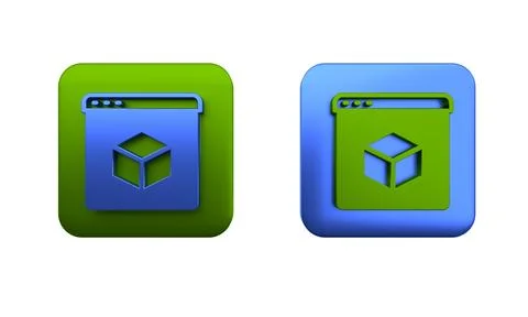 Colorful 3D printer icon isolated on white background. 3d printing. Square .. 库存插图