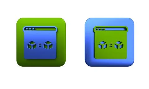 Colorful 3D printer perfect copy icon isolated on white background. 3d prin.. Stock Illustration