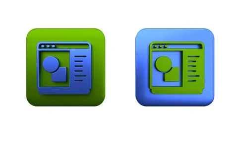 Colorful 3D printer software icon isolated on white background. 3d printing.. Stock Illustration