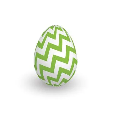 Colorful 3D realistic Easter egg 스톡 일러스트