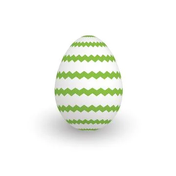 Colorful 3D realistic Easter egg 스톡 일러스트