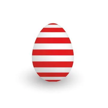 Colorful 3D realistic Easter egg Stock Illustration
