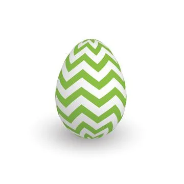 Colorful 3D realistic Easter egg 스톡 일러스트