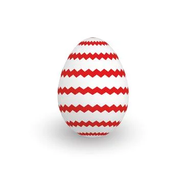 Colorful 3D realistic Easter egg 스톡 일러스트