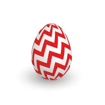 Colorful 3D realistic Easter egg 스톡 일러스트