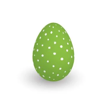 Colorful 3D realistic Easter egg Stock Illustration