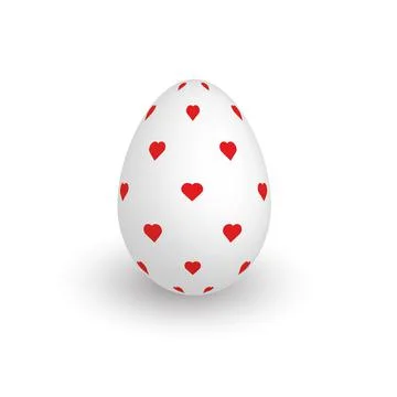 Colorful 3D realistic Easter egg Stock Illustration