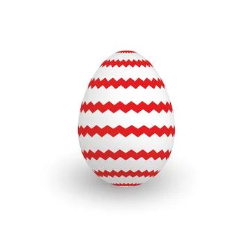 Colorful 3D realistic Easter egg 스톡 일러스트