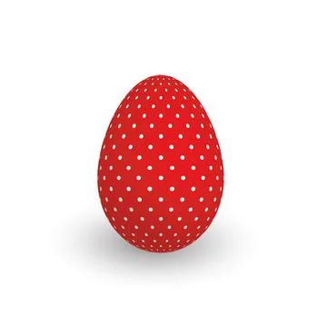 Colorful 3D realistic Easter egg Stock Illustration