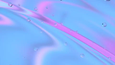 Colorful 3d render abstract modern glass flow background. Liquid forms. Glass Stock Illustration