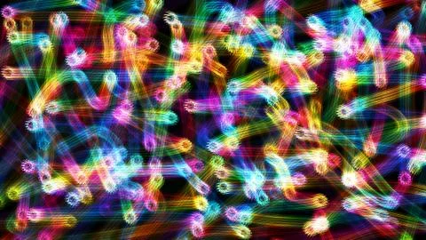 Colorful 3d rendered background with light traces 스톡 일러스트