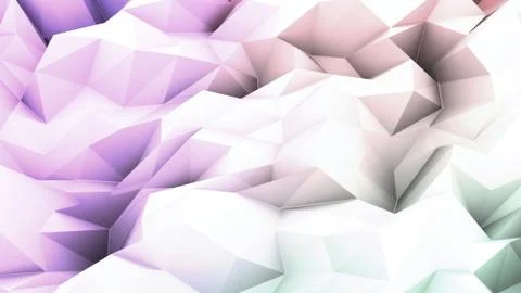 A colorful 3d rendering of Low poly Background Stock Illustration