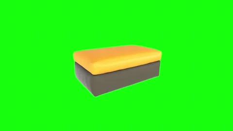 Colorful 3D rendering of a modern cushioned seat design Stock-Footage 303859913