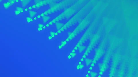 Colorful 3d rendering particles oscillating lines animation. 3d rendering. HD Stock Footage 116472265