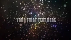 Colorful 3d starfield title sequence intro Stock After Effects