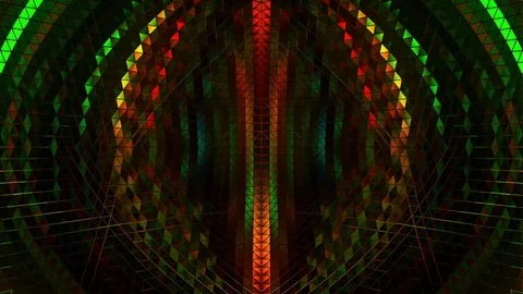 Colorful 3D VJ Stage Loop 4K Background Abstract Lights Glow Stock Footage 81205091