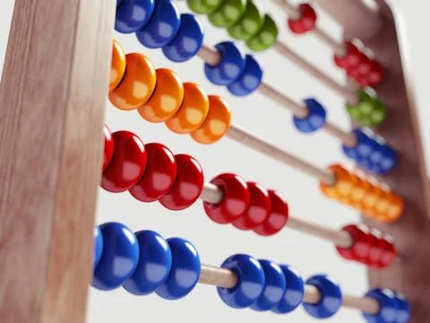Colorful abacus. Stock Illustration