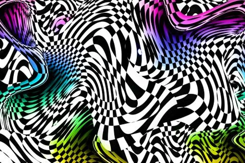 Colorful Abstract 3D Stock Illustration