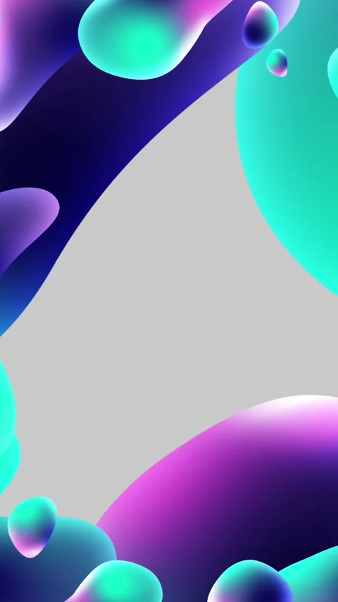 Colorful abstract animated presentation background, dynamic fluid shapes Stock Footage 301739048
